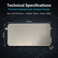 Module d'amplificateur de puissance de fréquence de bande passante 2000MHZ-6000MHz Tube d'amplificateur GAN Module