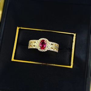 Nuevo Anillo <span class=keywords><strong>de</strong></span> Plata S925 con Incrustaciones <span class=keywords><strong>de</strong></span> Oro Rojo <span class=keywords><strong>Sangre</strong></span> en Forma Elíptica <span class=keywords><strong>de</strong></span> 4 * 6, Versátil para Uso Diario, Joyería para <span class=keywords><strong>Boda</strong></span> - Product Image 5