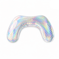 Repose-mains en forme de U en acrylique UV double face avec logo personnalisé, coussin pour deux mains, support portable pour manucure et ongles