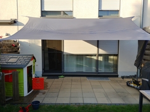 ผ้าใบบังแดดโพลีเอสเตอร์กันน้ำทรงสี่เหลี่ยมผืนผ้า,ผ้าใบบังแดดขนาด160gsm 2*3ม. ที่บังแดดสำหรับสวนระเบียงผ้าร่มเคลือบ UV - Product Image 4