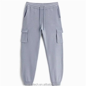 Venta al por mayor Tether Elastic Sport Cargo Pantalones de algodón de alta calidad de 6 bolsillos Slim Fit Casual Custom Baggy Cargo Pantalones para hombres - Product Image 4