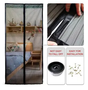 Mosquitera Magnética Moderna para Puerta, Cortina Antimosquitos Automática con Marco Completo, Cierre de Velcro y Encaje Superior para Uso Doméstico - Product Image 2