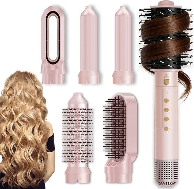 Professional 110,000 RPM High Speed 6 in 1 Multi-functional Ionic Styler 1 Step Volumizer Hot Air Hair Dryer Brush