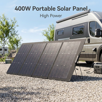 Panneau solaire pliable 400W en stock, chargeur solaire portable avec support pour camping-car, station d'alimentation, alimentation de secours hors réseau