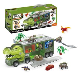 Juguetes de Fricción Más Populares, Vehículo Animal con Pista Deslizante, Camión de Juguete Dinosaurio, Remolque de Transporte para Niños - Product Image 5