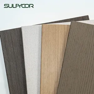 Decorative wallboard wooden finish wall panel magnesium sulfate board no dewing chloride free fireproof MgO board