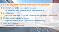 Bus de transport interurbain de luxe à bas prix, 50 places, transmission manuelle, conduite à gauche, achat direct de l'usine chinoise