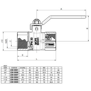 Válvula de bola de gas 1/2 MOP5 con palanca de acero Manual/energía eléctrica Soporte de personalización OEM - Product Image 2