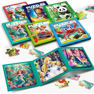 Puzzles magnétiques pour tout-petits de 3 à 5 ans, différents niveaux de difficulté, livres de puzzles magnétiques, puzzle magnétique pour enfants de 4 à 6 ans - Product Image 1