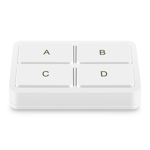 SLS Zigbee Wi-Fi Smart Wireless 4 Push Button 12 Scene Switch Batería Power CE Certified 2-Year Battery Life Smart Life Home - Product Image 1