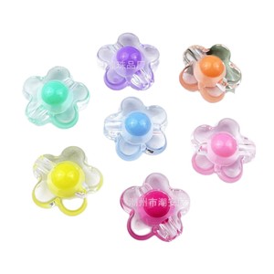 Transparent Flower Acrylic <b>Beads</b> With Inner Color For Jewelry Making DIY Accessories Plum Blossom Shape 12mm - Product Image 5