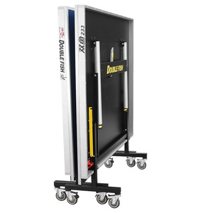 Mesa de ping-pong Double Fish 233 de 25 mm, plegable, estándar para interiores, con red y ruedas - Product Image 2