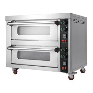 Four à pâtisserie électrique 220V/380V à 2 étages et 2 plateaux avec minuterie intégrée - Product Image 1