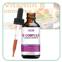 Ausreson OEM Gouttes liquides de complexe de vitamine B certifiées Halal, Aliment santé, Vitamines et suppléments, Gouttes liquides de complexe de vitamine B