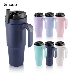 Trending Products <strong>2025</strong> New Arrival Stainless Steel Coffee Travel <strong>Mugs</strong> Cups 40 Oz Tumbler <strong>With</strong> <strong>Handle</strong> and Flip Top Straw - Product Image 3