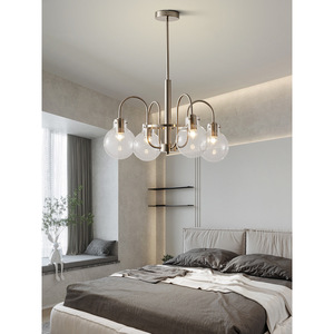 Lámpara de Araña de Estilo Vintage Francés, Moderna, Nórdica, Minimalista, Tipo Burbuja, Estilo Bauhaus, para Sala de Estar, Retro - Product Image 1