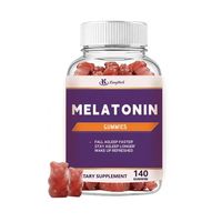 Complément alimentaire premium pour le sommeil, mélange d'édulcorants végétaux, gommes à la mélatonine aux fruits naturels