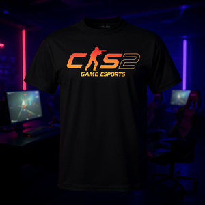 Camiseta Cs2 Game Esports, ropa informal negra para hombre - Product Image 3
