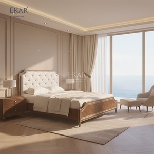 EKAR <span class=keywords><strong>Letto</strong></span> di Lusso Heritage |   <span class=keywords><strong>Testiera</strong></span> trapuntata classica americana e struttura <span class=keywords><strong>letto</strong></span> in <span class=keywords><strong>legno</strong></span> <span class=keywords><strong>intarsiato</strong></span> - Product Image 2