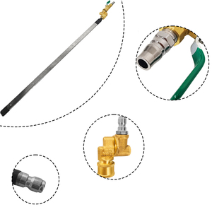 Pistolet de lavage haute pression pour voiture de 60 cm, raccord rapide, installation rapide, 4 trous avec <span class=keywords><strong>insert</strong></span> rapide 1/4 pour le nettoyage de voiture - Product Image 4