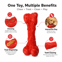 Jouet à mâcher pour chien en caoutchouc personnalisé, texture d'arbre, pour nettoyer les dents, fournitures pour animaux de compagnie, os à mâcher pour les chiens agressifs