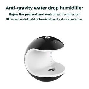 Cross-border Colored Light Anti-gravity 0.5-1L Circular Plastic Gel <b>Humidifier</b> Model GH10 Automatic Shutoff Reverse Atomization - Product Image 3