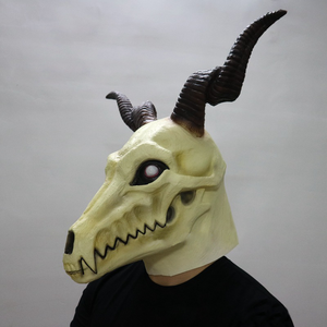 Halloween Navidad Carnaval y fiesta de Mascarada Props La novia del <span class=keywords><strong>mago</strong></span> Máscara de látex y capucha Cubiertas para la cabeza Cosplay - Product Image 3