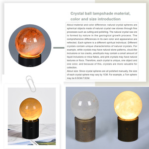Lampe de table moderne simple en métal et cristal avec lumière blanc chaud 3500K, garantie 1 an, utilisation en intérieur - Product Image 5