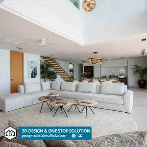 Interior Design Services 3D Rendering Design Services 360 Walk through 3D Animation For Minimalist Villa Apartment Hotel