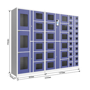 Armoire de classement intelligente automatisée avec porte en verre et 41 portes pour l'émission de consommables <span class=keywords><strong>d</strong></span>'atelier, le stockage <span class=keywords><strong>d</strong></span>'outils avec gestion RFID - Product Image 4