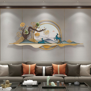 Nuovo Ornamento da <span class=keywords><strong>Parete</strong></span> in Ferro Battuto Stile Art Déco per Ingresso, Corridoio, Decorazione Murale di Lusso per Interni - Product Image 1