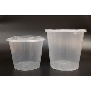 Vaso Redondo Desechable de Pared Simple para Frutas, con Logotipo Personalizado, de Plástico PP, para Bebidas Frías, para Llevar, para Té y Jugos - Product Image 5