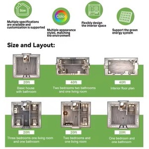 <span class=keywords><strong>Casa</strong></span> Contenedor Prefabricada Expandible <span class=keywords><strong>de</strong></span> 40 pies, Villa Modular <span class=keywords><strong>de</strong></span> Lujo con 2 o 3 Dormitorios y Cocina Completa para Hoteles, Resorts y Alquileres Vacacionales - Product Image 3