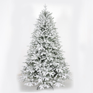 Restaurant Cafe Salon New Year Decoration <strong>Snow</strong> Flocked Christmas Tree Faux White <strong>Snow</strong> <strong>Powder</strong> Xmas Pine Tree - Product Image 1