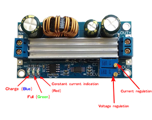 โมดูลแปลงไฟแบบปรับแรงดันได้ CC CV 3A 35W <span class=keywords><strong>DC</strong></span> <span class=keywords><strong>5</strong></span>-30V เป็น <span class=keywords><strong>DC</strong></span> 0.<span class=keywords><strong>5</strong></span>-30V แบบ Step Up Down Buck Boost Converter พร้อมตัวควบคุมแรงดันไฟฟ้า - Product Image 6