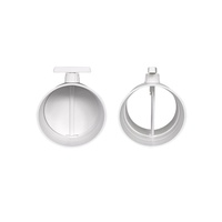 Vanne de contrôle du volume d'air de l'amortisseur de tuyau manuel ABS DN160mm 200mm pour ajuster le système de ventilation