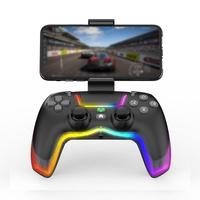 Manette de jeu sans fil BT RGB P07, contrôleur à vibration turbo pour PS4 Switch PC IOS Android