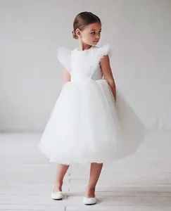 Платье для маленьких девочек, От 2 до 3 лет платья для выпускного вечера, 2022, черные модные платья для маленьких девочек, белые