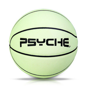 PSYCHE Ballon de <span class=keywords><strong>basket</strong></span> personnalisé pour <span class=keywords><strong>femme</strong></span>, équipement d'entraînement lumineux, effet phosphorescent disponible, tailles 4, 5, 6, vente en gros, matière PU - Product Image 5