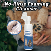 Nettoyant pour pattes de chien OEM ODM avec brosse en silicone, shampoing pour chien, nettoyant pour pattes de chien, mousse nettoyante pour urine d'animal, mousse pour pattes