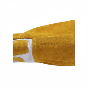 Guantes de Mecánico de Cuero Teñido Liso para Hombre, Guantes de Trabajo de Dedos Completos, Guantes de Mecánico Resistentes - Product Image 1