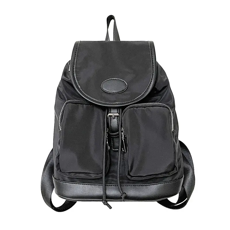 Simple primavera coreano nuevo bolso de mujer mochila de moda lona mochila de nailon de alta capacidad