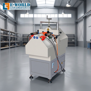 Machine de découpe en V pour profilés PVC/UPVC E-WORLD, haute précision, motorisée, pour la fabrication de fenêtres et de portes, 380V - Product Image 1