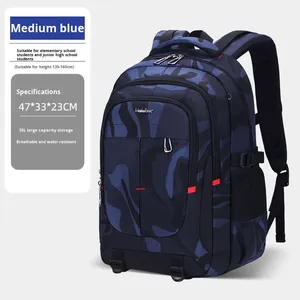 Sac d'école imperméable pour collège/lycée, grande capacité, réduction de la charge, protection de la colonne vertébrale, camouflage, polyester, moderne - Product Image 6