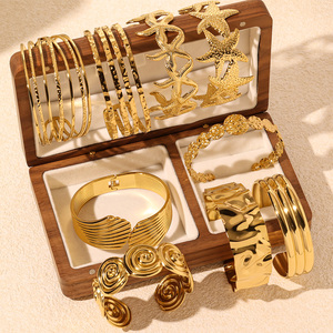 Gelang Manset Wanita Model Bohemian Musim Panas, Lapis Emas, Hiasan Bintang Laut & Kerang, Desain Geometris, Kualitas Tinggi - Product Image 2