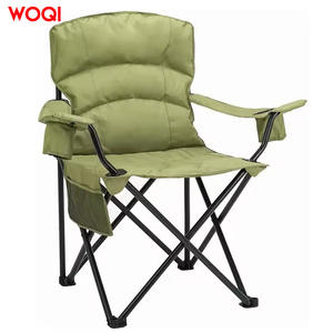 Chaise pliante Woqi en aluminium, portable, pour le camping en plein air, chaise de jardin en tissu Oxford vert matcha - Product Image 1