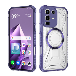Funda Magnética Antigolpes de Doble Capa para Infinix Note50Pro 4G HOT50Pro, con Diseño de CD y Esquinas Reforzadas - Product Image 4