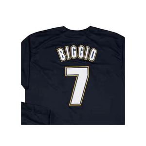 Listo para enviar <span class=keywords><strong>Craig</strong></span> Biggio Navy Throwback Camiseta de béisbol cosida de la mejor calidad - Product Image 1