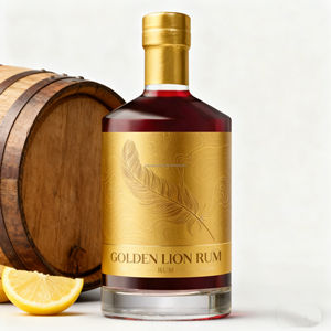 Botella de Licor de Vidrio Popular de 500 ml, 700 ml, 750 ml, Diseño de Hombro Oblicuo para Whisky, Vodka, Tequila, Ginebra, con Etiqueta Adhesiva Lista para Usar - Product Image 4