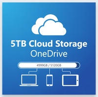 Almacenamiento en la Nube OneDrive de 5 TB Compatible con 5 Dispositivos para PC/Mac, También Puede Usarse con Teléfonos Inteligentes, Disponible en Stock